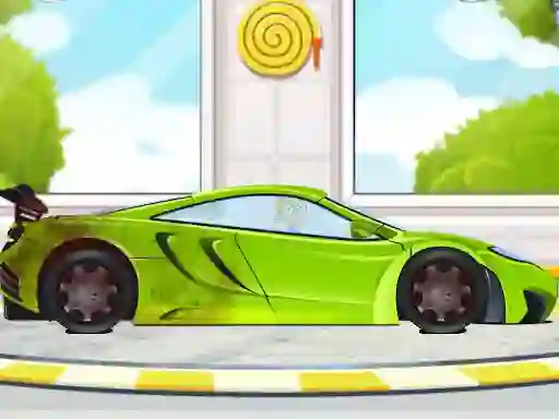 Leikur Sports Car Wash 2D á netinu