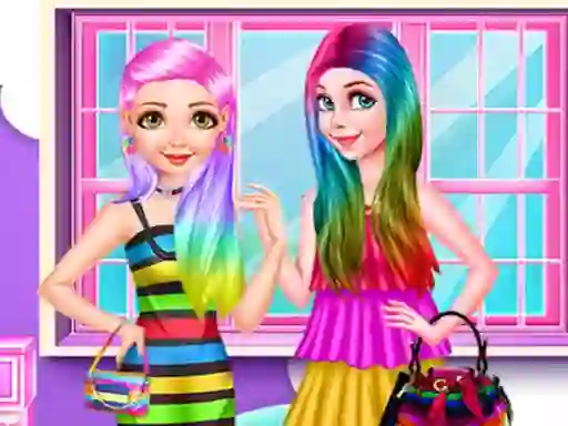 Leikur Princess Rainbow Look á netinu