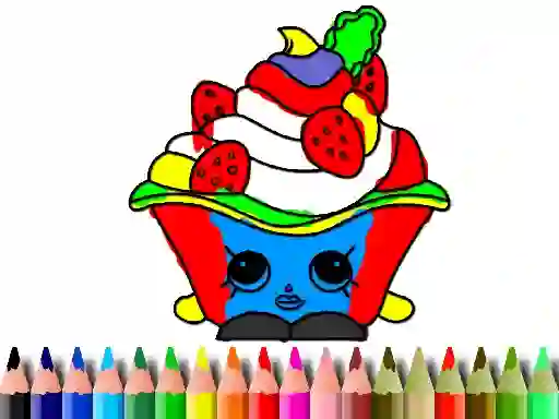 Leikur Back To School: Cake Coloring Book á netinu