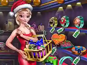 Leikur Ice Queen Shopping Xmas Gift á netinu