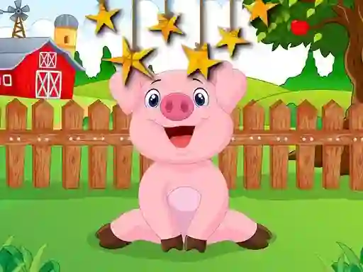 Leikur Cartoon Farm Hidden Stars á netinu
