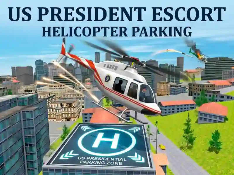 Leikur US President Escort Helicopter Parking á netinu