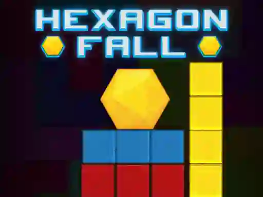 Leikur Hexagon Fall á netinu