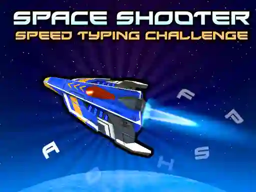 Leikur Space Shooter: Speed Typing Challenge á netinu