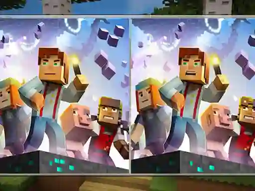 Leikur Pixel Craft Differences á netinu