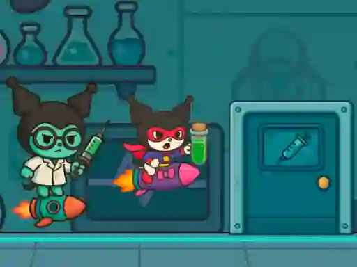 Leikur Kitty Kuro Lab Escape á netinu