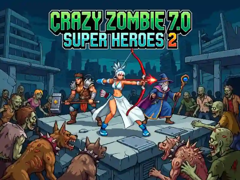 Leikur Crazy Zombie 7.0 Super Heroes 2 á netinu