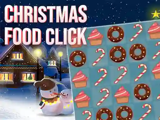 Leikur Christmas Food Click á netinu