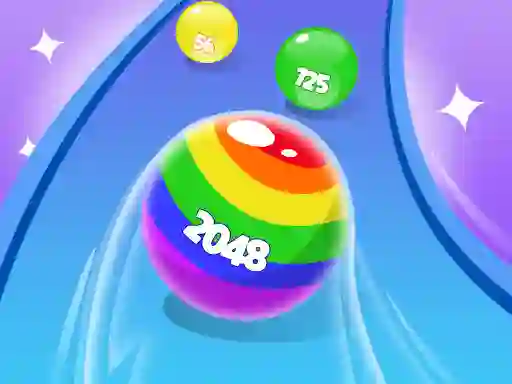 Leikur 2048 Run Gorgeous Balls á netinu