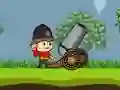 Leikur Cannons and Soldiers mountain offense á netinu