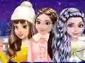 Leikur Princesses Go Ice Skating á netinu
