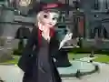 Leikur Elsa First Day In Hogwarts School á netinu