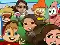 Leikur Nickelodeon Tag attack á netinu