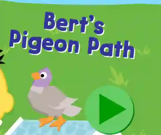 Leikur 123 Sesame Street: Bert's Pigeon Path á netinu