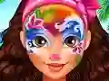 Leikur Oceania Princess Moana Face Art á netinu