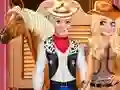 Leikur Frozen Couple Cowboy Style á netinu