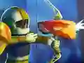 Leikur Nerf: Big Blasters Rampage Run á netinu
