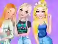 Leikur Princesses and Pets Matching Outfits á netinu