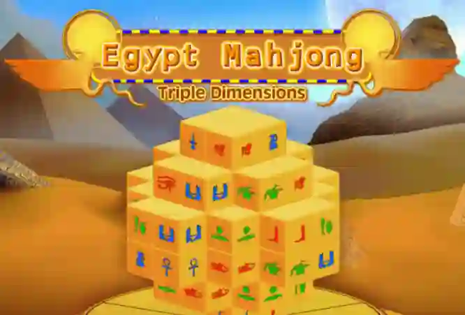Leikur Egypt Mahjong Triple Dimensions á netinu
