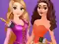 Leikur Disney Princesses Rainbow Dresses á netinu