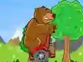 Leikur Bear on a Scooter á netinu