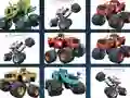 Leikur Offroad Trucks Memory á netinu