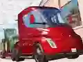Leikur Tesla Truck Jigsaw á netinu