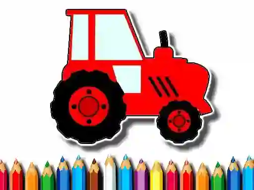Leikur Easy Kids Coloring Tractor á netinu
