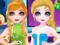 Leikur Princesses Trendy Social Networks á netinu