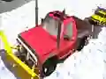 Leikur Winter Snow Plow Jeep Driving á netinu