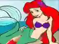 Leikur Princess Mermaid Coloring Game á netinu