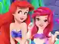 Leikur Baby Ariel Treating Cold á netinu