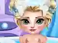Leikur Ice Queen Baby Bath á netinu