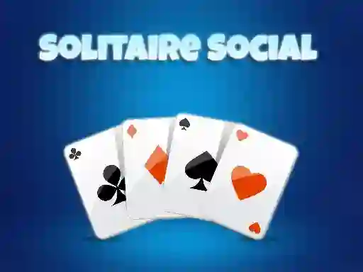Leikur Solitaire Social á netinu