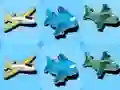 Leikur Big Fast Airplanes Match 3 á netinu