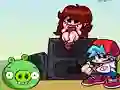 Leikur Friday Night Funkin' vs PIG from Angry Birds á netinu