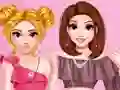Leikur Trendy Ruffle Crop Top Dress Up á netinu