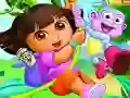 Leikur Dora the explorer Hidden stars á netinu