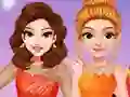 Leikur Princesses Ice Skating Dress Up á netinu
