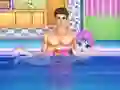 Leikur Baby Taylor Learn Swimming á netinu