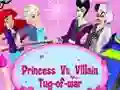 Leikur Princess Vs. Villains Tug-of-war á netinu