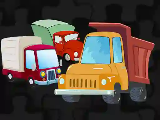 Leikur Cartoon Truck Jigsaw á netinu