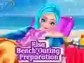 Leikur Elsa Beach Outing Preparation á netinu