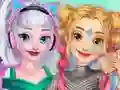 Leikur Elsa and Rapunzel Future Fashion á netinu