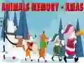 Leikur Animals Memory - Xmas á netinu