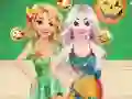 Leikur Princesses Thanksgiving Day á netinu