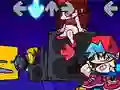 Leikur Friday Night Funkin vs Geometry Dash á netinu