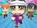 Leikur Chibi Fall Guys Run Knockdown á netinu