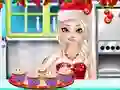Leikur Frozen Christmas Cupcake Maker á netinu