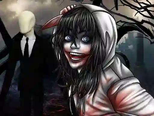 Leikur Jeff The Killer The Hunt For The Slenderman á netinu